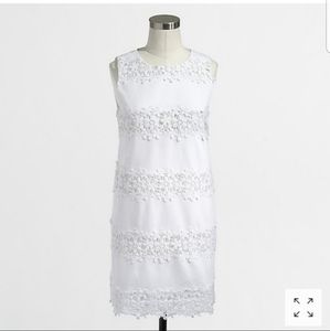 JCrew Scalloped Lace White Dress